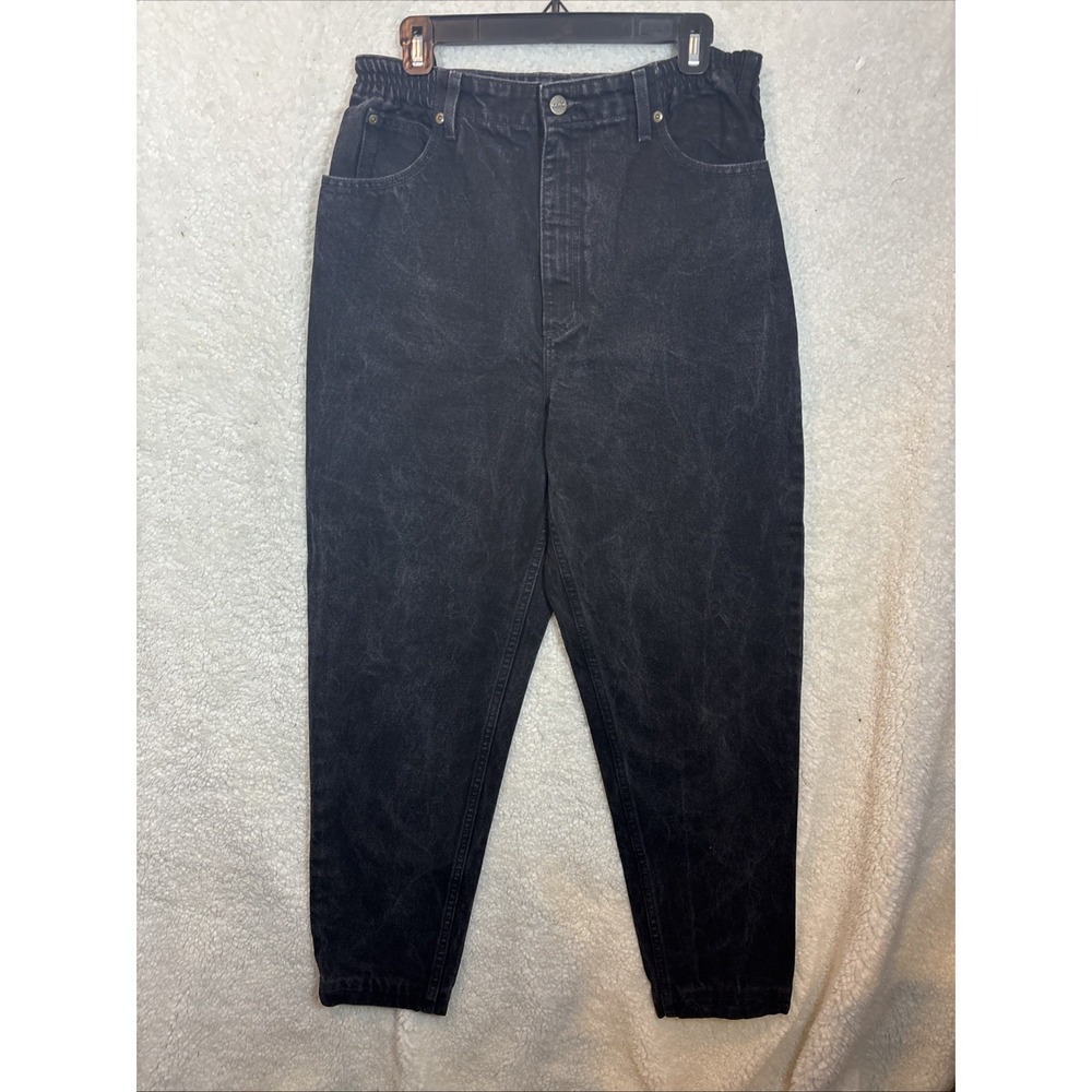 LL Bean Womens Jeans Size 14Original Fit Relaxed Black Denim